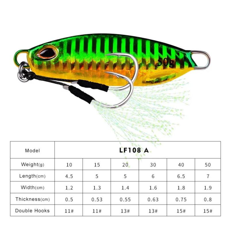 Metal Lure10g Special Fake Bait for Sea Bass Fishing Freshwater and seawater universal bionic lure