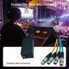 Professional Multi Networks Receiver Extender 4 Channel 3Pin XLR Female Connector for Stage Sound Lighting Recording
