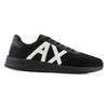 Armani Exchange Polyester Round Toe Lace-Up Low-Top Casual Shoes Men sneaker Black XUX071XV5271M217