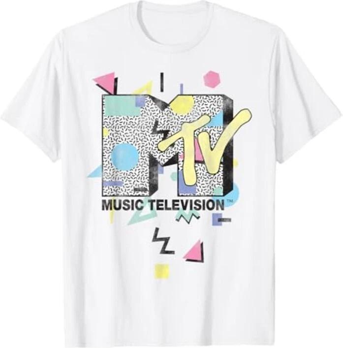 MTV Retro Shape Design Logo Graphic T-Shirt XL