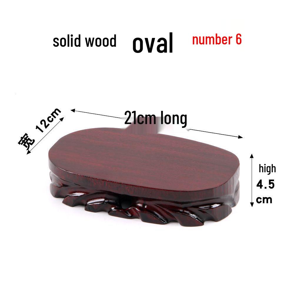 Junran Podstawa z litego drewna rzeźbiona dla posągu Buddy, wazonu, bonsai lub ekspozycji czajnika