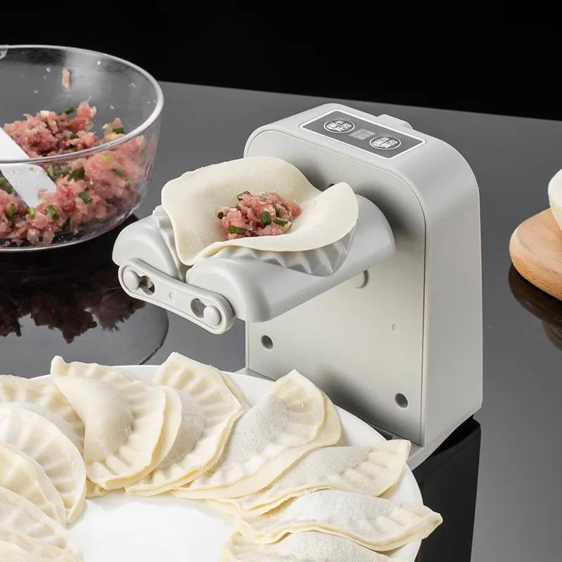 Electric Dumpling Maker Machine Automatic USB Charging Dumpling Maker Pressing Mould with Spoon Brush Kitchen Tool YFA005