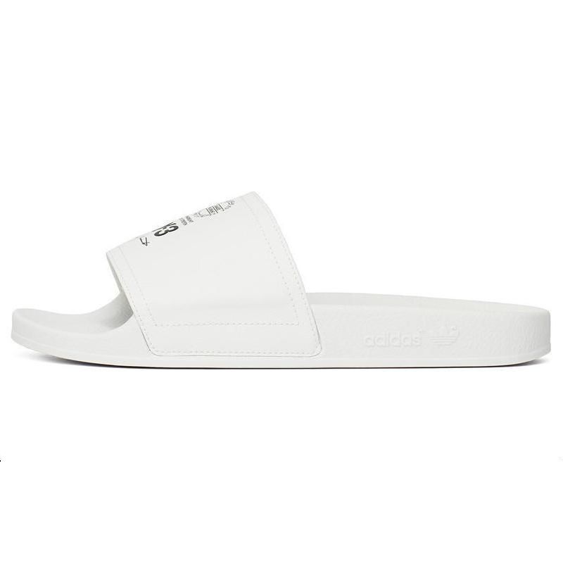 adidas Y-3 Adilette Slide White Unisex Sneakers Footwear-White Core-Black AC7524 40½