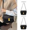 2025 Small Bag Women's Spring and Summer New Niche Brown Tofu Bag Messenger Bag High-end Shoulder Small Square Bag