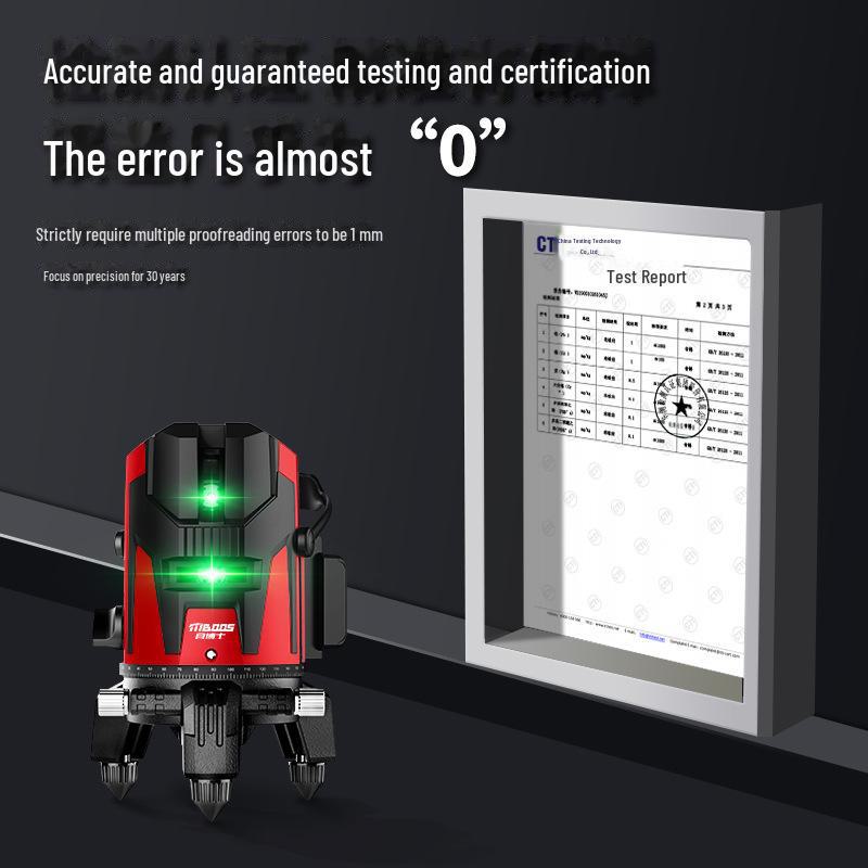 "High-Precision Outdoor 23-Line Infrared Laser Level Meter with Automatic Leveling"