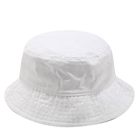 Nouveau Chapeau de Pêcheur Vintage en Jean Chapeaux Seau Extérieur Hommes Femmes Chapeau en Coton Lavé Mode Hip Hop Gorros Chapeau Bob (WHITE,head 55-58cm) blanc