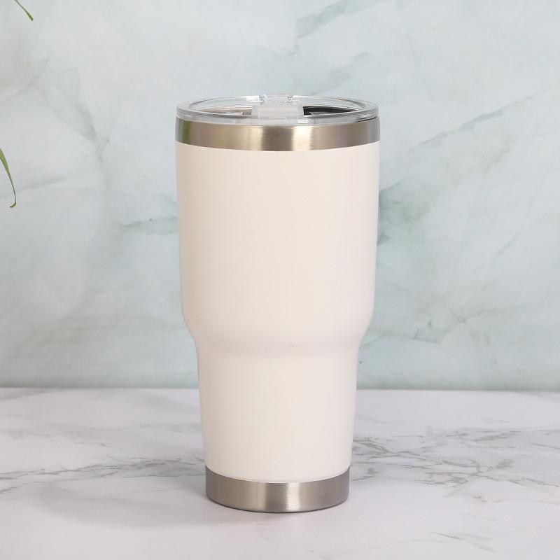 30oz Stainless Steel Double-Layer Thermos Mug for Hot/Cold Beverages