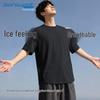 Jeanswest Men's Ice Silk Quick-Dry Mesh Athletic T-Shirt