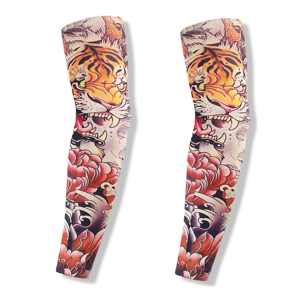 Unisex False Tattoo Sleeves For Halloween Party And Outdoor Activities Fun Temporary Tattoo Arm Stockings