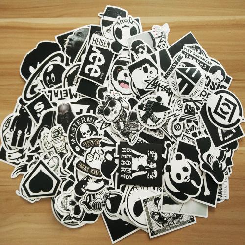 100 Pieces of Non-repeat Decorative Graffiti Stickers for Computer Car Motorcycle Skateboard Stickers