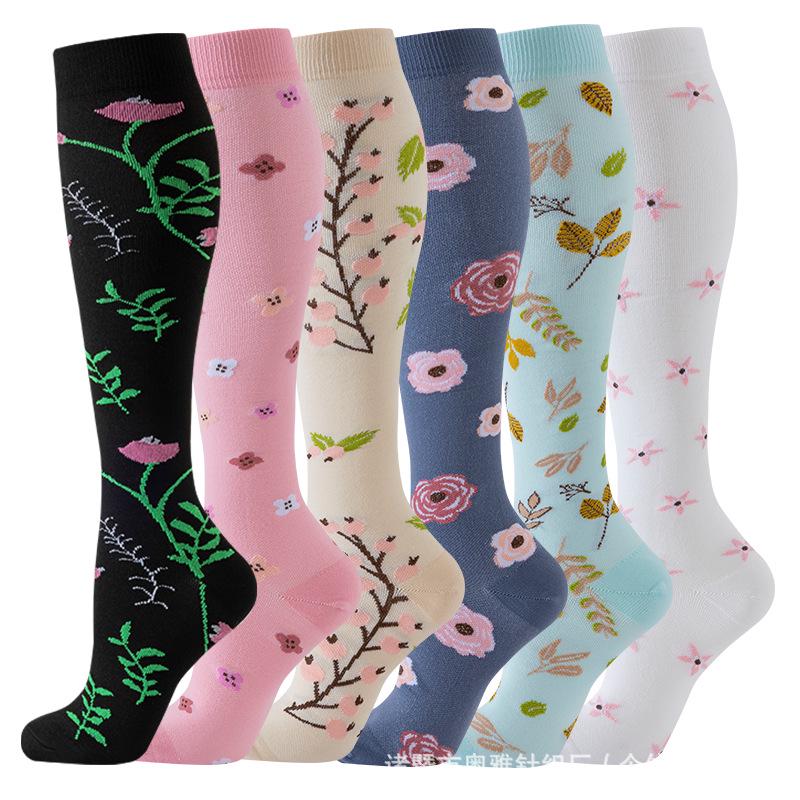 Cross-border Over-the-Knee Compression Yoga & Sport Socks Set