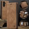 CaseMe Retro Magnetischer Flip PU-Leder Hülle für Samsung A57 A37 A27 A17 A07 A56 A36 A26 A16 A06 Brieftaschen Hülle Handyhülle