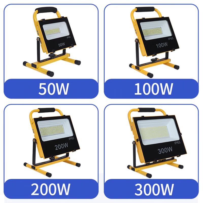 Junyi Portable Solar LED Floodlight with Emergency Charging