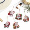 12Pcs Christmas Diamond Painting Keychain DIY Diamond Painting Art Keychain Pendant for Beginners Adults Art Craft Supplies