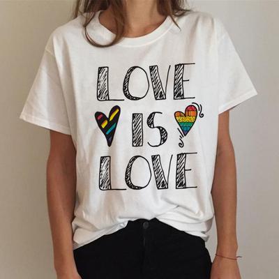 Lgbt Harajuku T-Shirt Frauen Gay Pride Shirt Regenbogen T-Shirt Ullzang Lesben Tshirt 90er Jahre Grafik Sublimation T-Shirt