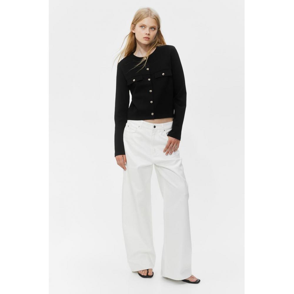 

Кардиган из джерси HM черный