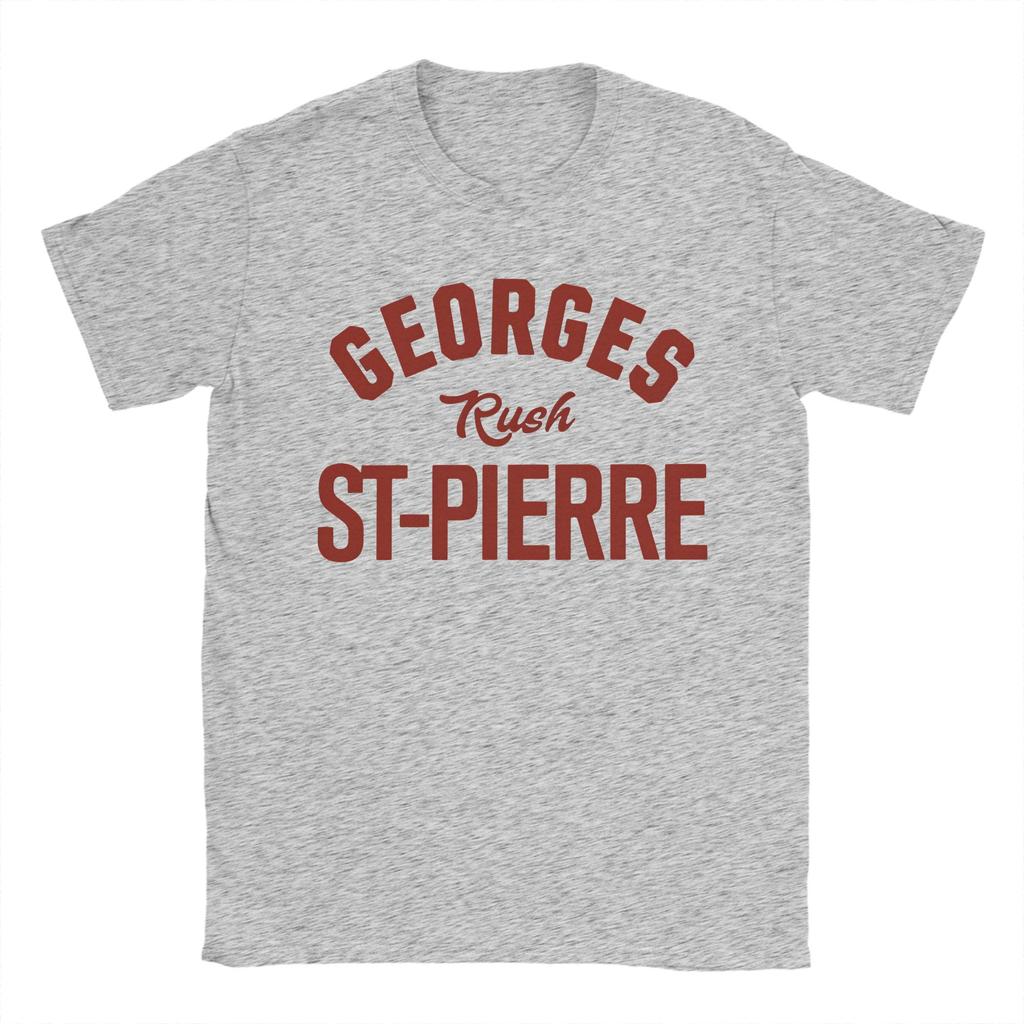 Men Georges St Pierre T Shirts  Pure Cotton Clothing Funny Short Sleeve Round Neck Tee Shirt Gift Idea TShirt