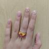 Creative Flame Ring Personality Trendy European and American Opening Ring