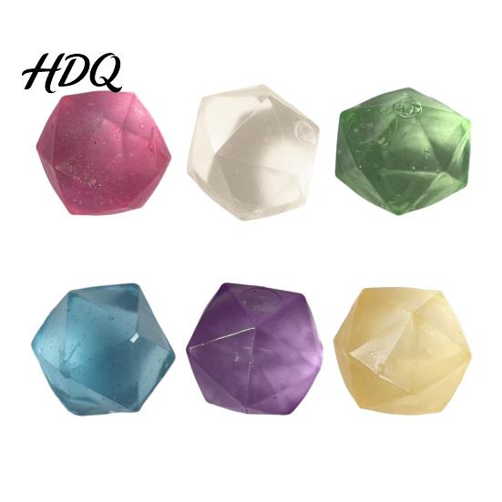 Squeeze Stress Ball Square Shape Toy, Sugar Slow Rising Powerful Decompression Toy Ball, Soft TPR Fidget for Anxiety Relief Rebound