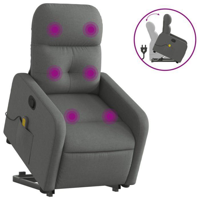 VidaXL Reclining Massage Armchair, Relaxation Chair with Adjustable Backrest and Footrest, Salon Seat Room of 3206805