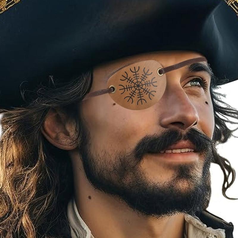 Orta Çağ Şövalye Korsan Göz Bantları Deri Göz Bandı Göz Maskesi Rönesans Orta Çağ Korsan Kostümü Cadılar Bayramı Cosplay için