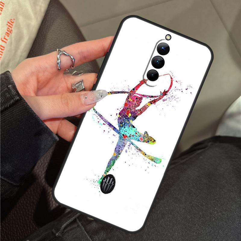 Gymnastics Watercolor Printing Case For ZTE Nubia RedMagic 11 Pro Plus 10 9 8 8S 9S 10S Pro 5G 5S 6 7 6S 7S Pro 11 Air Cover