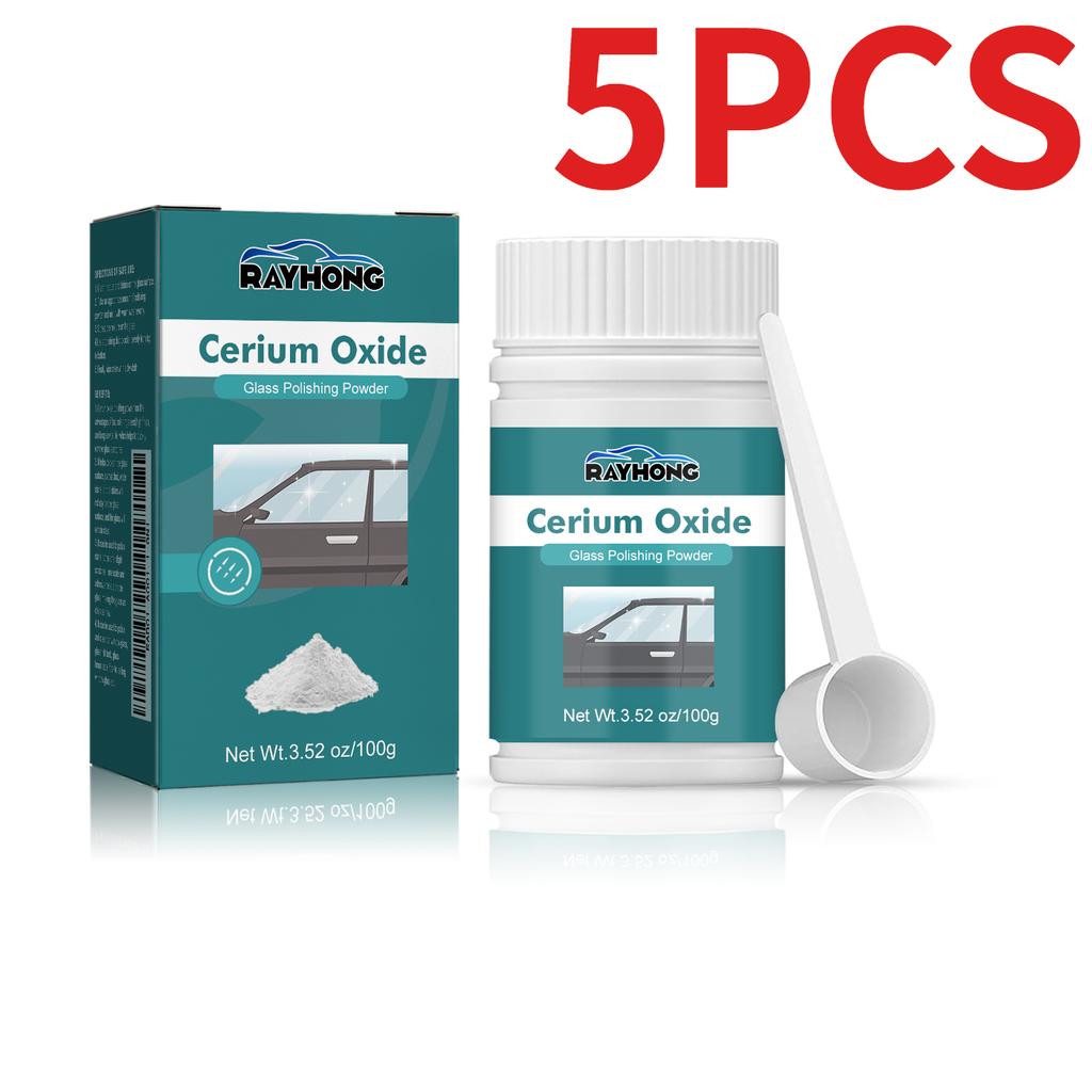 Poudre à polir le verre d'oxyde de cérium Nettoyant pour rayures de fenêtre Pare-brise Outil de réparation Tampon de polissage Cirage Poudre à polir