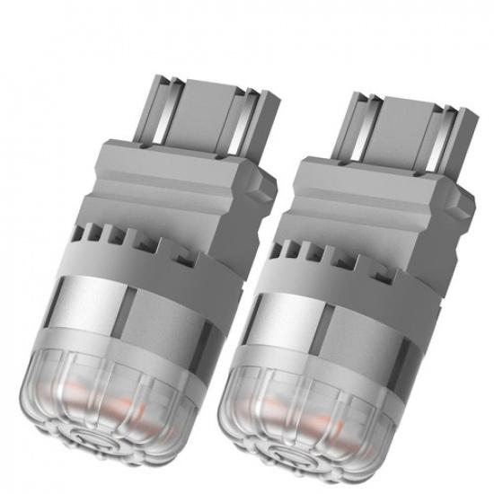 AUXITO Янтарно-желтые 3157 3056 Светодиодные лампы для указателей поворота, габаритных огней DRL, высокая мощность