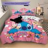 3Pcs Stitch'S Heartful Adventure Bedding Sets For All Sizes New 3D Printed Bed Cover Comforter Duvet Cover Pillowcase Bedroom Decoration