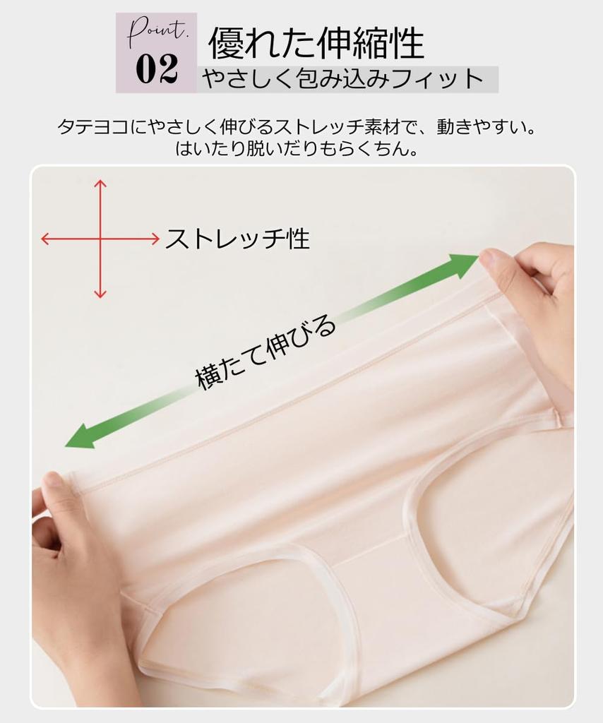 CYCLETRACK Soft Flattering Women's Underwear, Cotton, Moisture-Wicking, Breathable, Stretchy, Non-Steamy Panties, Butt, 3-Pack