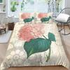 3D Classic Luxury Bedding Full Size Vintage Flower Bedspread Set Microfiber Fabric with Zipper Washable Soft Home Decoration