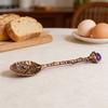 Crystal Coffee Scoop Vintage Carved Stirring Spoon Irregular Polished Stone Dessert Spoon