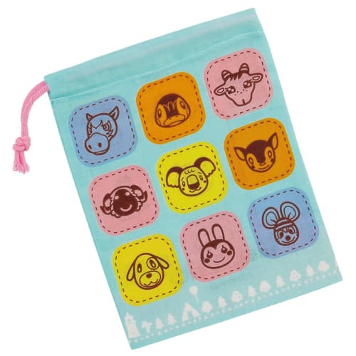 Skater Kids' Cup Bag, 21 x 15 cm, Animal Crossing: New Horizons, Made in Japan, KB62-A