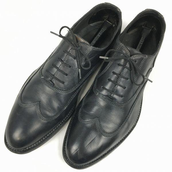SUTOR MANTELLASSI Wingtip Business Shoes Black Size 7.5 / 26.0cm Vintage(USED)