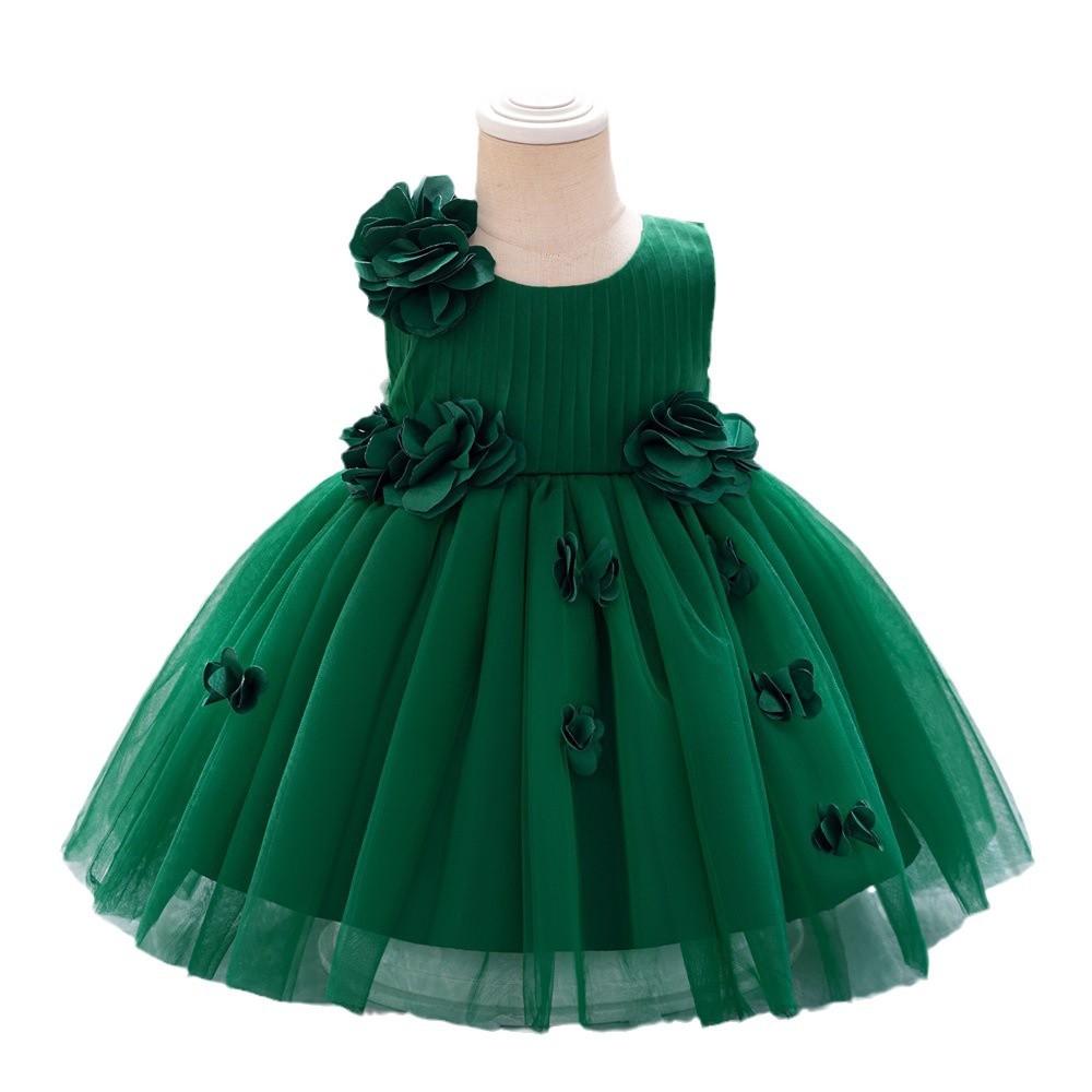 

Платье для малышей и девочек с большим бантом, одежда для детей, первый год, день рождения, вечеринка, свадьба, платье-пачка L2223 100