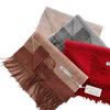 Maillard Color Scarf Women'S Wool100% Pure Wool Autumn And Winter Scarf Couple Simple Warm And Thickened