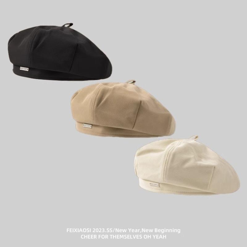 Autumn and winter star anise beret female hat painter hat showing face small spring and autumn pumpkin hat female high sense