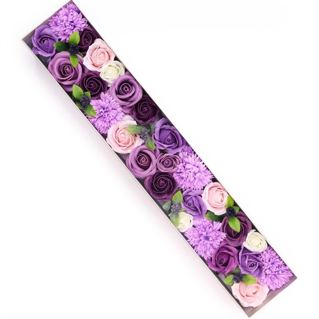 Soap Flowers Extra Long Lavender Rose and Carnation