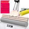 Large Absorbent Sponge Mop with Stainless Steel Handle - No-Hand-Wash Design