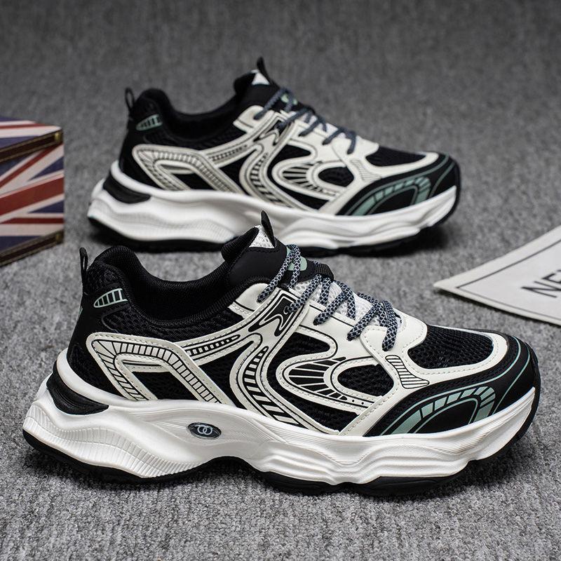 Fashion Black Male Sports Shoes Low-Top Mesh Upper Outdoor Running Original Fashion Deals Summer Sale High Quality Men's Casual Sneakers