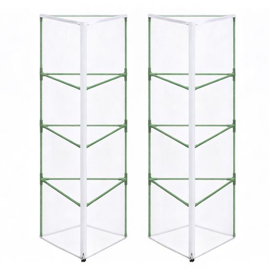 Yousheng Garden Bird Netting for Round Triangular Tomato Cage Breathable Mesh Netting Insect Barrier Netting with Zipper Drawstring Plant Cage Cover