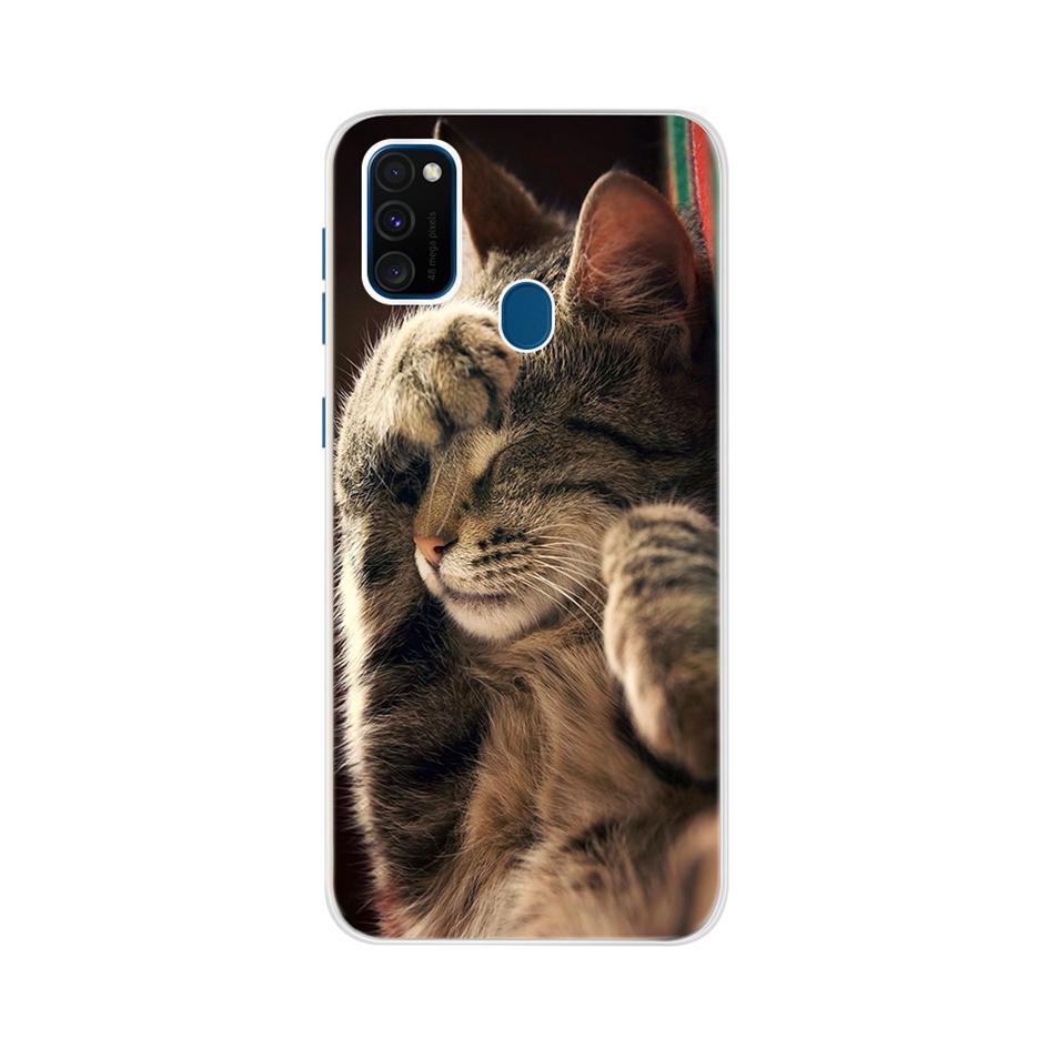 For Samsung Galaxy M21 Case Samsung M30s Soft Slim Cute Painted Phone Back Cover For Samsung M21 M 21 M215F Cases Bumper Fundas