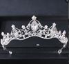 Baroque Crystal Tiaras And Crowns For Women Bride Rhinestone Prom Diadem Bridal Wedding Hair Accessories Jewelry Crown Tiara