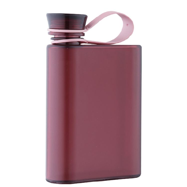 Plastic Material A5 Paper Water Bottles Flat Cup 500ML 2 Colors to Choose Kettle