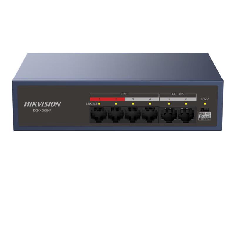 

HIKVISION 6-Port 100Mbps Unmanaged PoE Switch