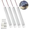 4 Pack 12V 108 LEDs Car Interior LED Light Bar Led Light Strips with ON/OFF Switch for Car Trailer Truck Van