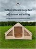 Portable Outdoor Inflatable Camping Tent - Thickened Oxford Cloth for Mountain Wilderness