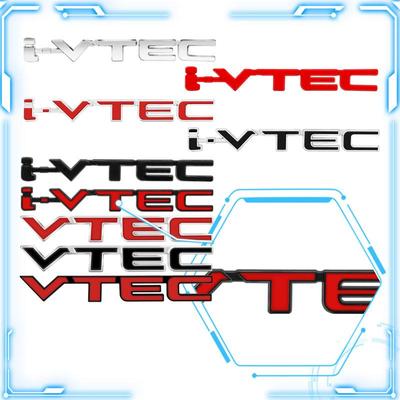 3D Chrom Metall I VTEC/VTEC Logo Emblem Auto Kotflügel Abzeichen Heckklappe Aufkleber für Civic CRV Accord Spirior Odyssey Zubehör