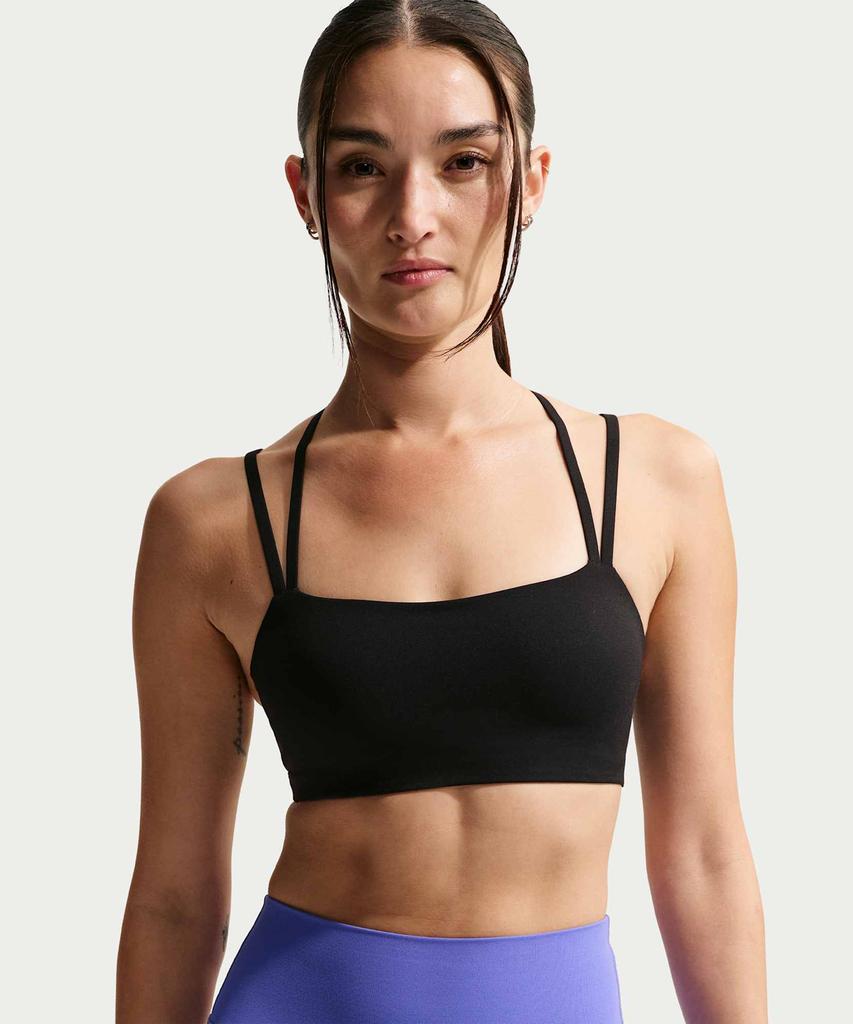 Nike Zenby Strappy Light Support Padded Sports Bra W - Black:Cool Grey / Ib9848-010