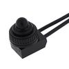 2Pcs 12V Waterproof Push Button On-Off Switch With 4" Lead Wire Black